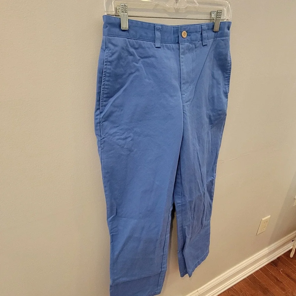 Vineyard Vines Chino Pants Youth Size 16 Blue Dress Slacks‎ 28x30 Flat Front